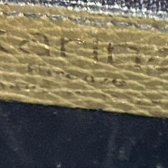 Karina Firenze Pebbled Olive Leather Clutch Made In Italy Some Interior Wear - Picture 8 of 11